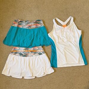 Fila Colorful Athletic Skirts and Tank Set